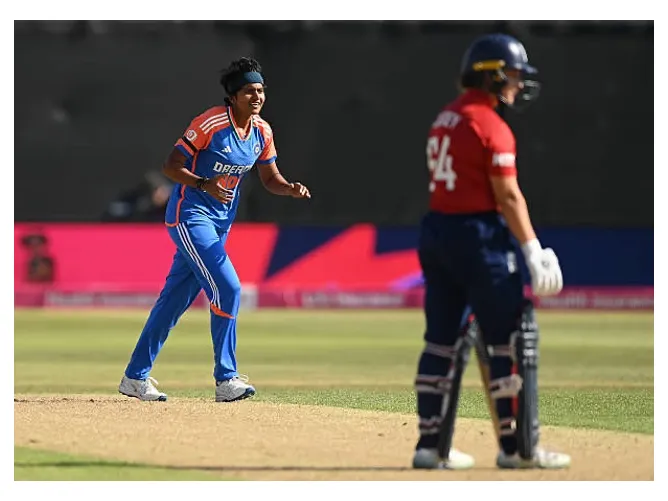 Shree Charani makes a stunning WT20I debut (Image Credit: X)