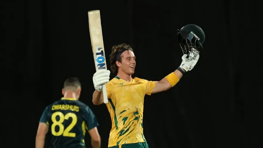 Dewald Brevis Hits Fastest T20I Century vs Australia as South Africa Seal Record Win in Darwin