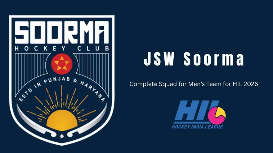 Hockey India League 2026 (HIL 2026): JSW Soorma (Men) Complete Squad