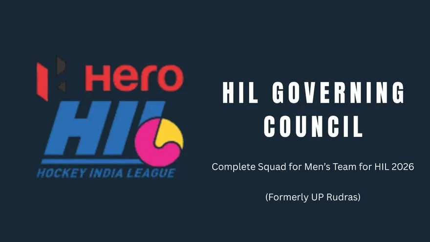 Hockey India League 2026 (HIL 2026): HIL Governing Council (GC) (Men's) Complete Squad