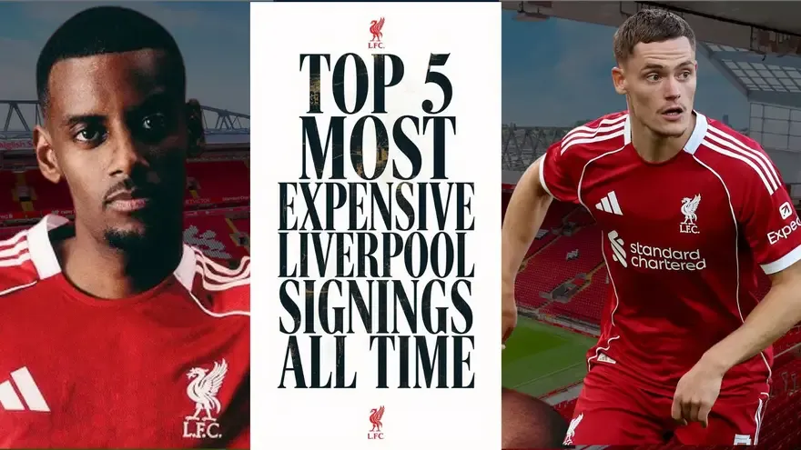 Top 5 Most Expensive Liverpool Signings Ever | Record-Breaking Transfers in Reds History