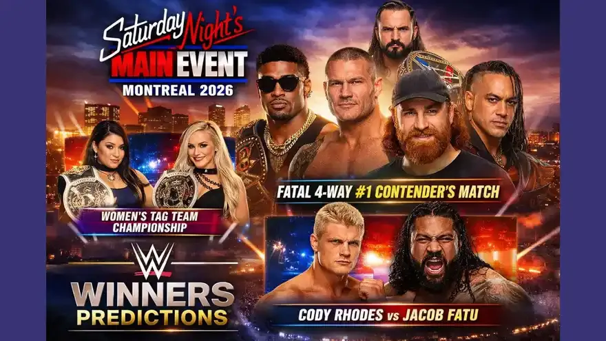 Saturday Night’s Main Event Montreal 2026 Winners Predictions