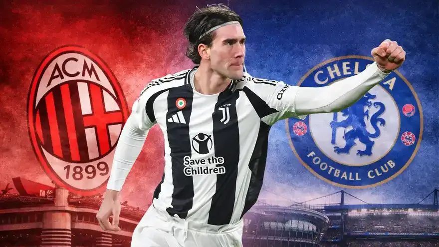 Juventus Star Dusan Vlahovic Linked With AC Milan, Tottenham and Chelsea