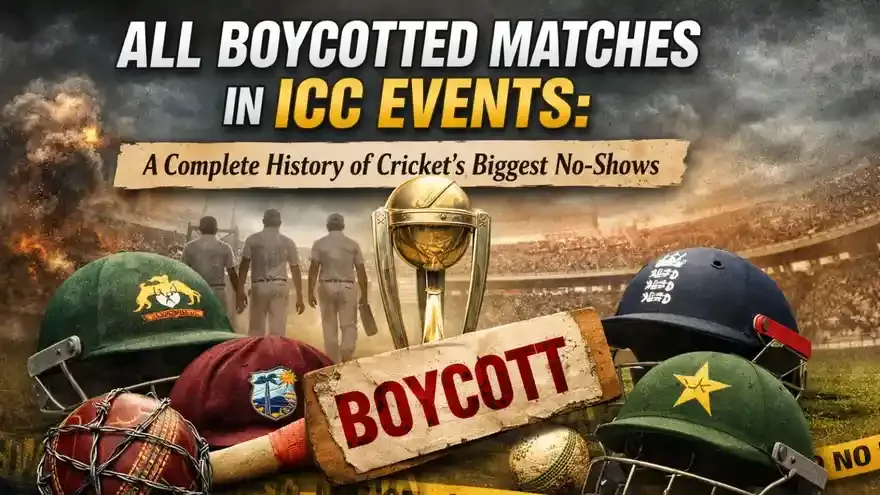 All Boycotted Matches in ICC Events: A Complete History of Cricket’s Biggest No-Shows