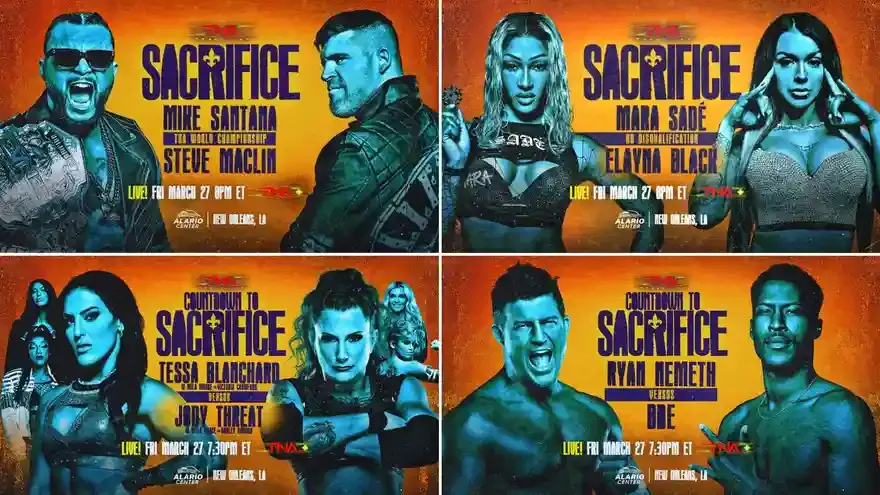 TNA Sacrifice 2026 Full Match Card, Predictions & Event Preview