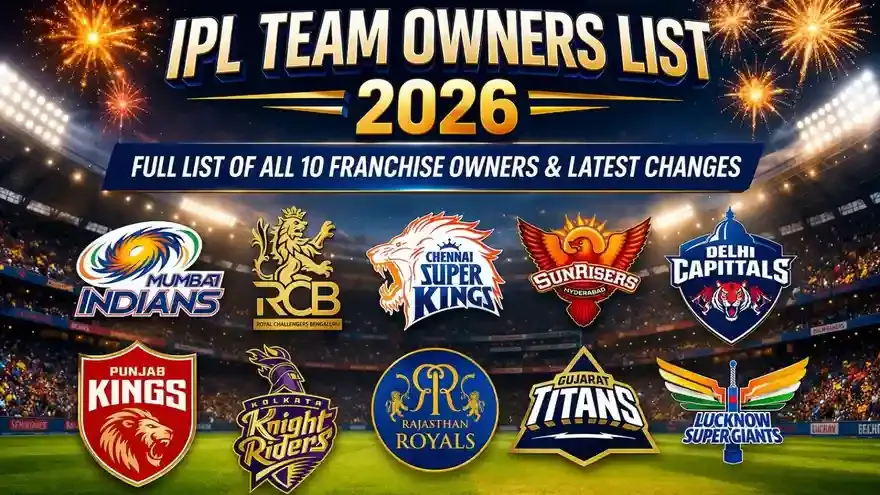 IPL Team Owners List 2026: Full Breakdown of All 10 Franchise Owners