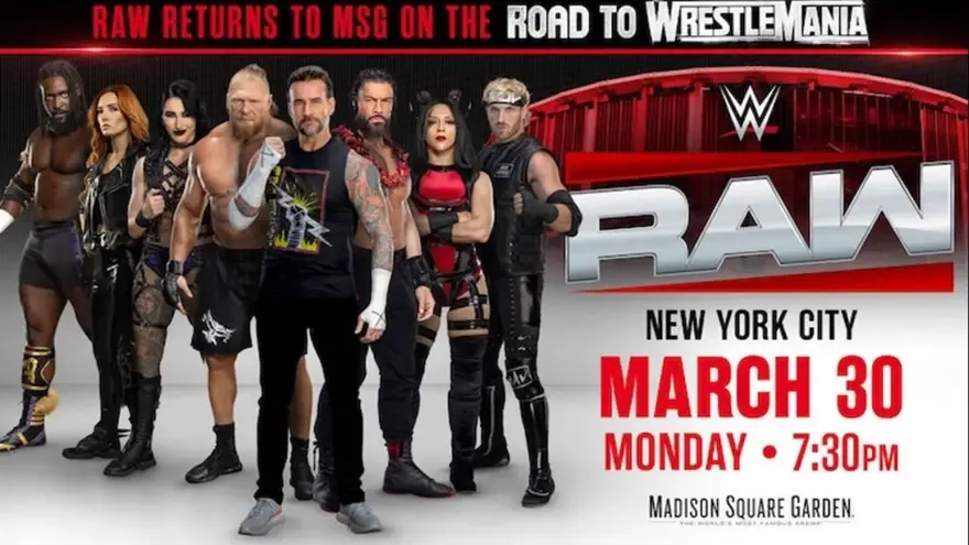 WWE RAW Preview (March 30, 2026): MSG Card, Title Matches & WrestleMania 42 Build-Up