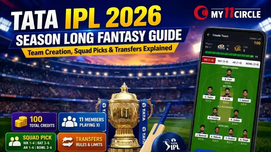 TATA IPL 2026 Season Long Fantasy: Team Creation, Squad Pick, Transfers And Manage Team   