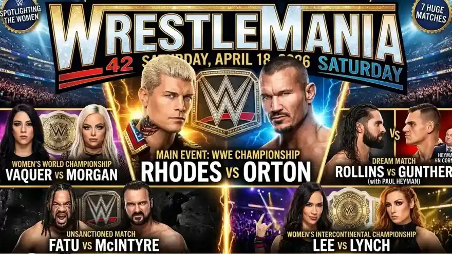 WrestleMania 42 Saturday Match Card: Full List of Matches for Night 1