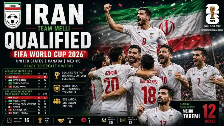How Iran Qualified for FIFA World Cup 2026: Results, Stats and Fixtures