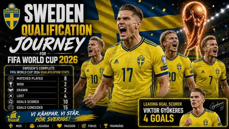 How Sweden Qualified for FIFA World Cup 2026: Results, Stats and Fixtures