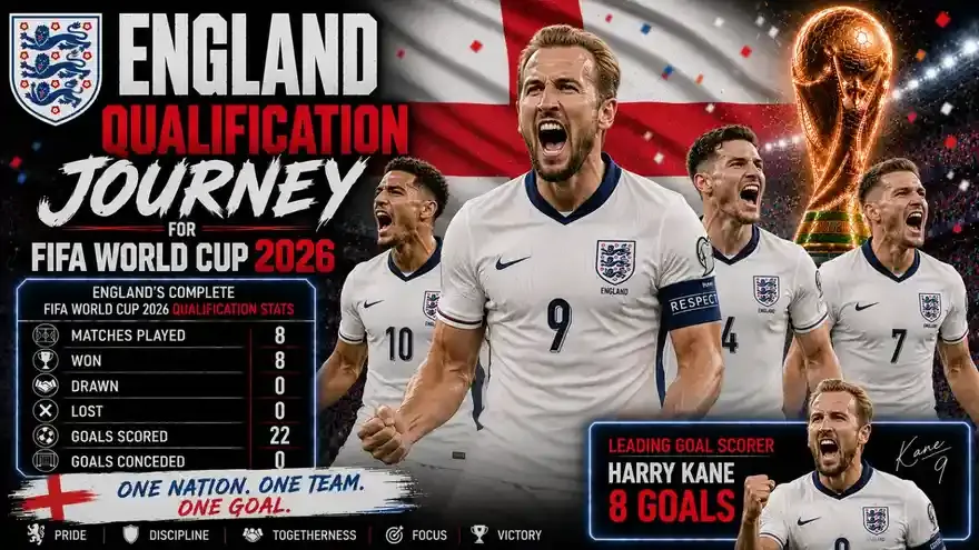 How England Qualified for FIFA World Cup 2026: Results, Stats and Fixtures