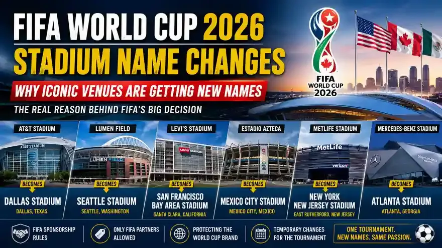 FIFA World Cup 2026: Why Stadium Names Are Changing Across USA, Canada and Mexico