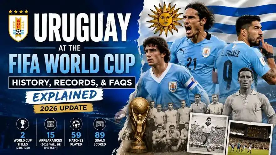 Uruguay at the FIFA World Cup: History, Records and FAQs (2026 Update)