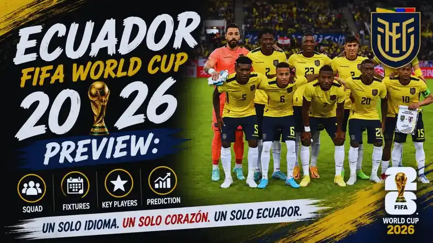 Ecuador FIFA World Cup 2026 Preview: Squad, Fixtures, Lineup and Prediction