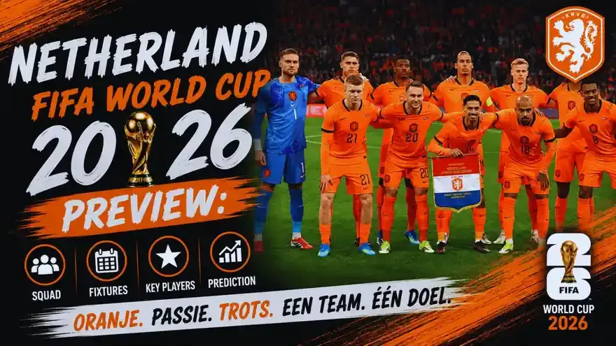 Netherlands FIFA World Cup 2026 Preview: Squad, Fixtures, Lineup and Prediction