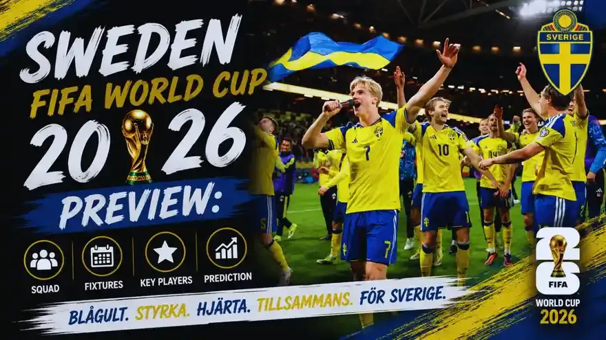 Sweden FIFA World Cup 2026 Preview: Squad, Fixtures, Lineup and Prediction