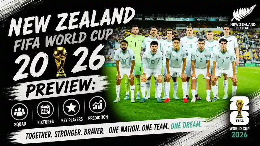 New Zealand FIFA World Cup 2026 Preview: Squad, Fixtures, Lineup and Prediction