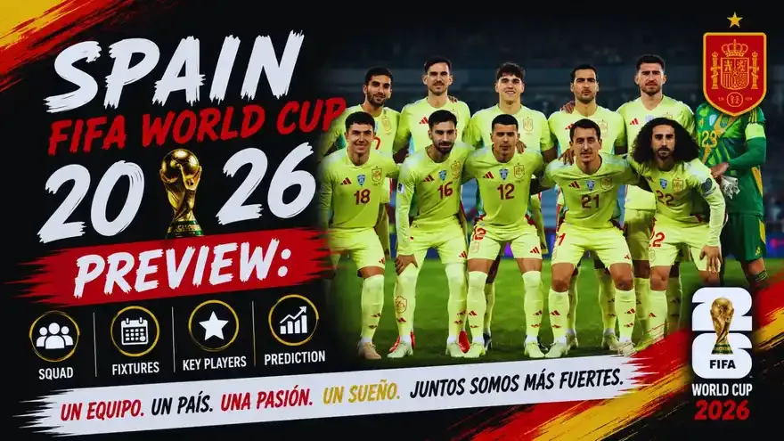 Spain FIFA World Cup 2026 Preview: Squad, Fixtures, Lineup and Prediction