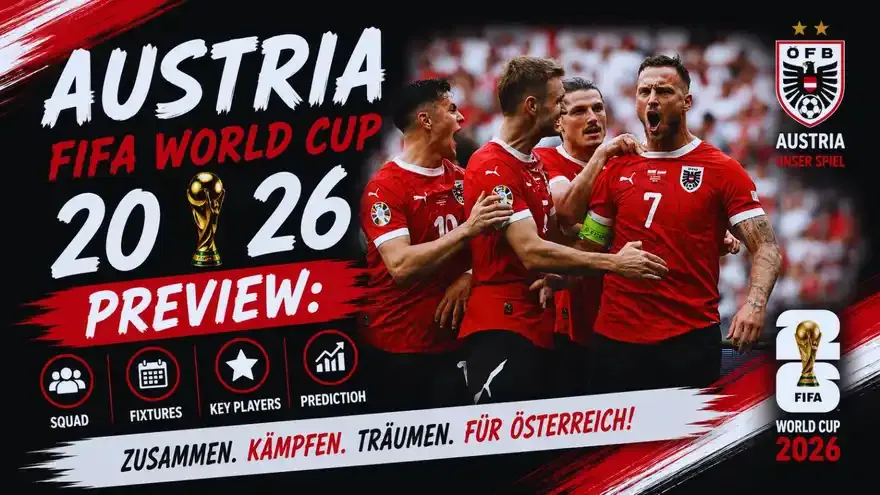 Austria FIFA World Cup 2026 Preview: Squad, Fixtures, Lineup and Prediction