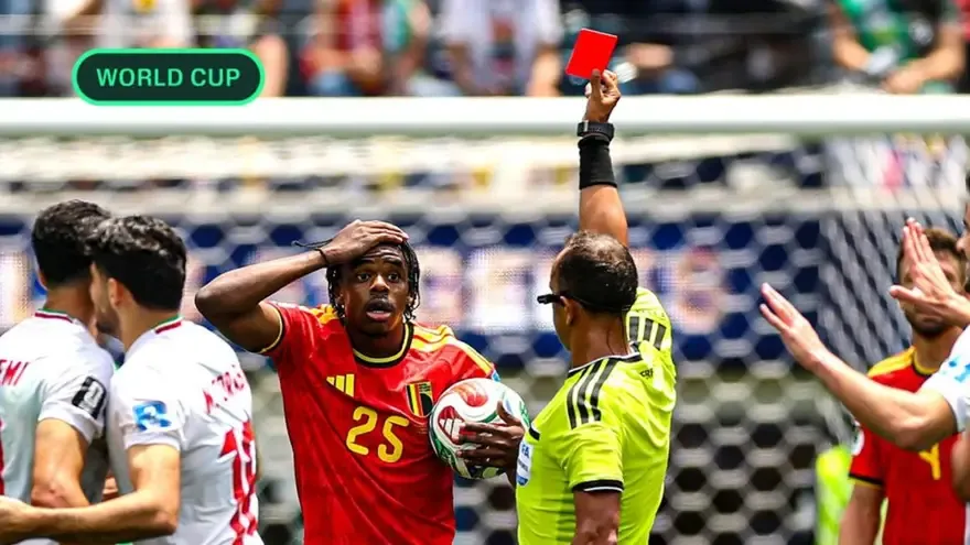 Why Was Nathan Ngoy Sent Off? Belgium Defender Suspended After Red Card vs Iran at FIFA World Cup 2026