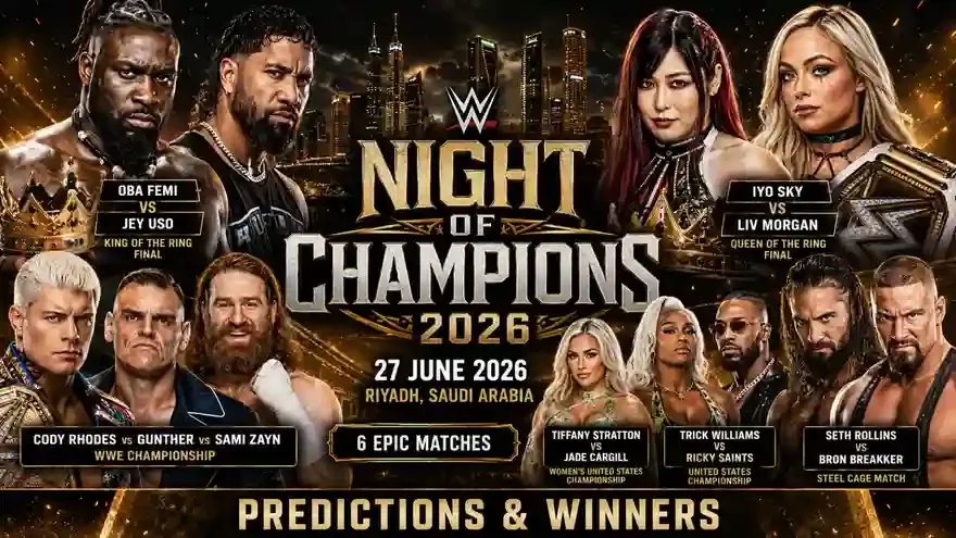 WWE Night of Champions 2026 Match Predictions: Who Will Win Every Match?