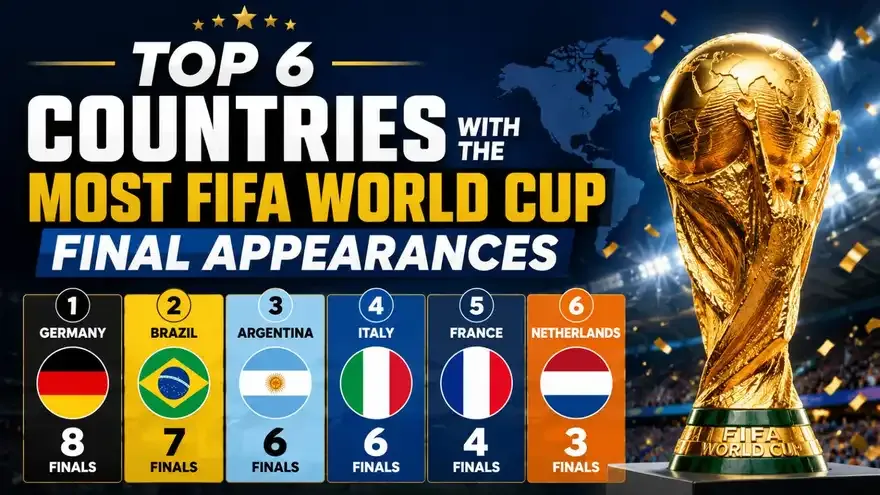 Top 6 Countries With the Most FIFA World Cup Final Appearances (All-Time Rankings)