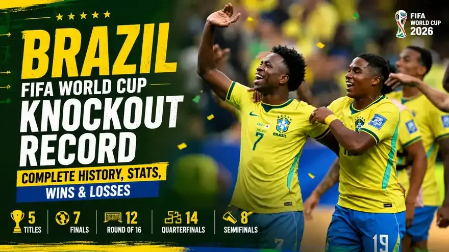 Brazil FIFA World Cup Knockout Record: Complete History, Stats, Wins & Losses