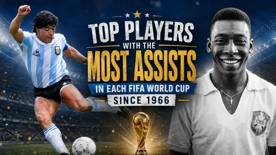 Top Players with the Most Assists in Each FIFA World Cup Since 1966
