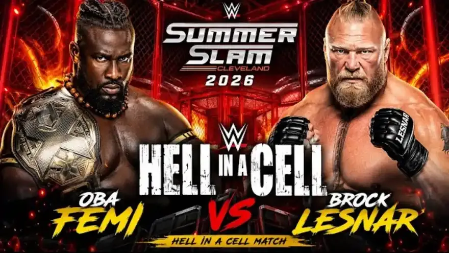 Oba Femi vs Brock Lesnar III Set for Hell in a Cell at SummerSlam 2026