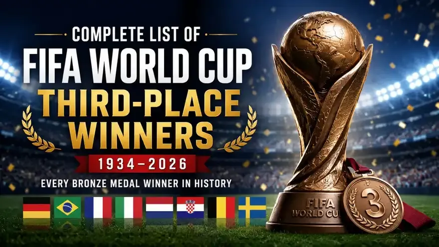 Complete List of FIFA World Cup Third-Place Winners (1934–2026)