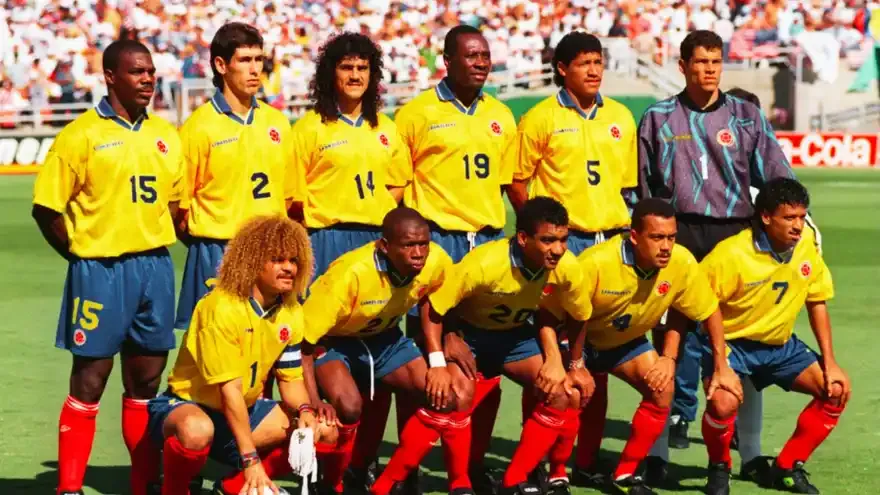 The legendary Colombian team that went on to play the 1994 FIFA World Cup