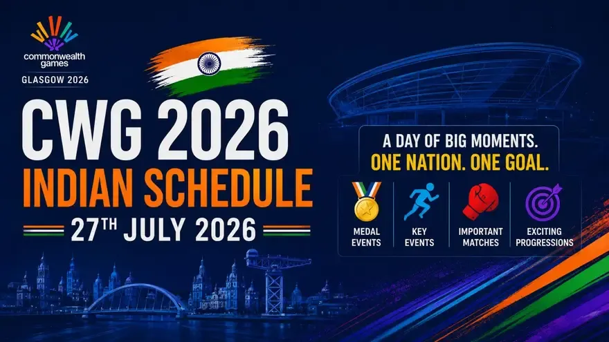 Commonwealth Games 2026 India Schedule Today (27 July): Full Fixtures & Medal Events