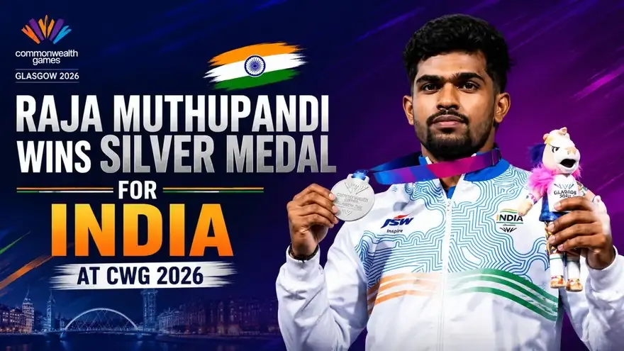 Raja Muthupandi Wins Silver Medal for India at CWG 2026