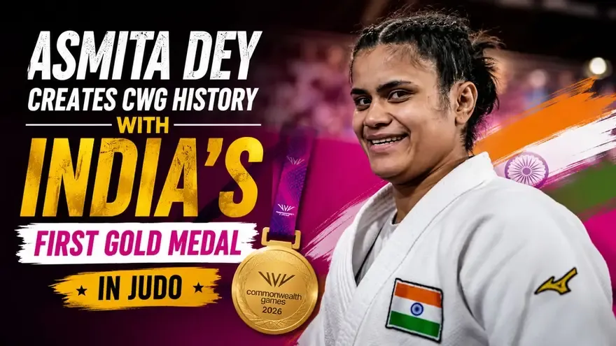 CWG 2026: Asmita Dey Creates CWG History With India's First Gold Medal in Judo