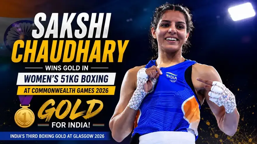 Sakshi Chaudhary Wins Gold in Women's 51kg Boxing at Commonwealth Games 2026