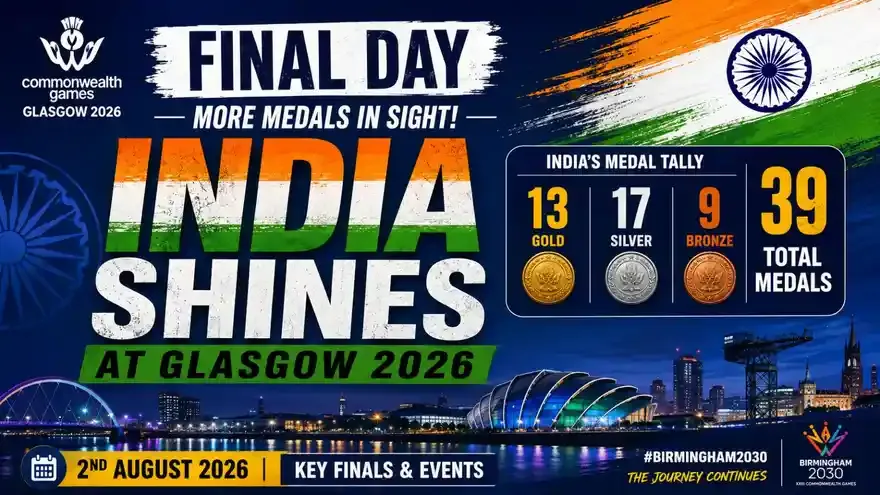 Commonwealth Games 2026 India Schedule Today (2nd August): Full Fixtures & Medal Events
