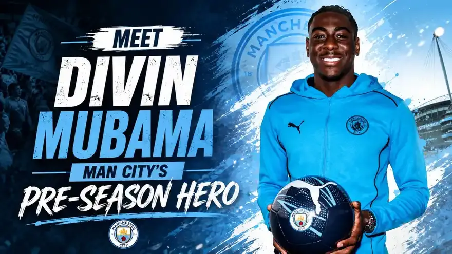Meet Divin Mubama: Man City's Pre-season Hero Under Enzo Maresca