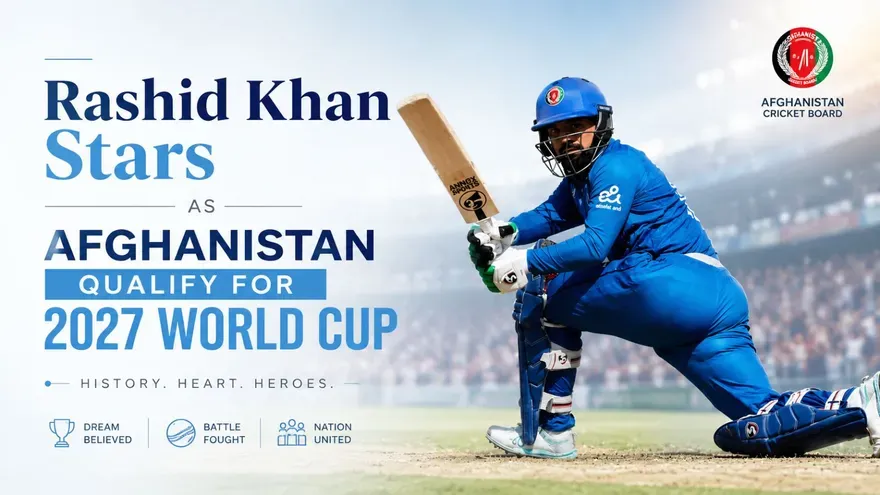 Rashid Khan Stars as Afghanistan Beat Ireland and Qualify for 2027 World Cup