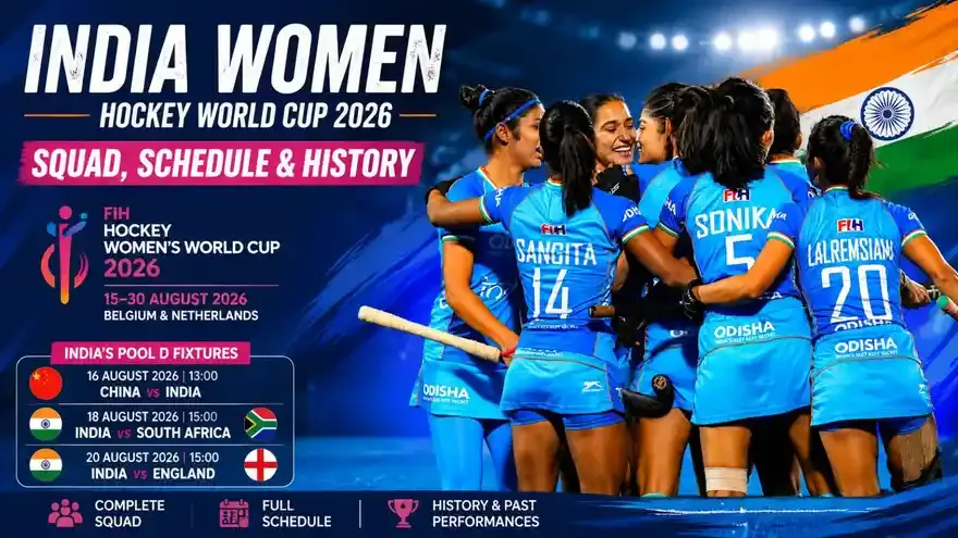 India Women’s Hockey World Cup 2026 Squad, Schedule & History