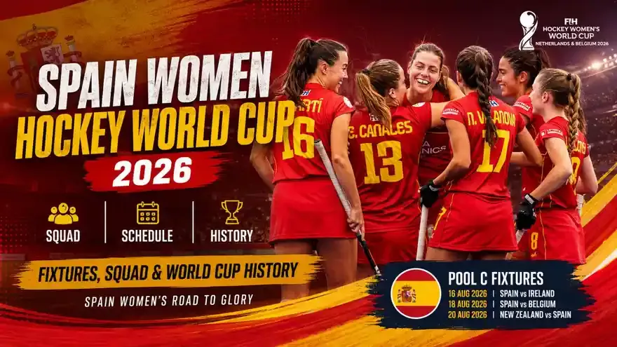Spain Women’s Hockey World Cup 2026 Squad, Schedule & History