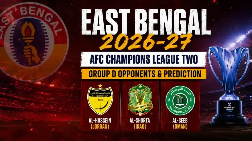 East Bengal AFC Champions League Two 2026-27: Opponents, Fixtures & Prediction
