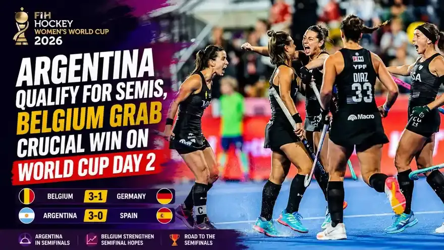 Women’s FIH Hockey World Cup 2026: Second Round (Day 2) - Argentina Qualify for Semis, Belgium Secure Important Win
