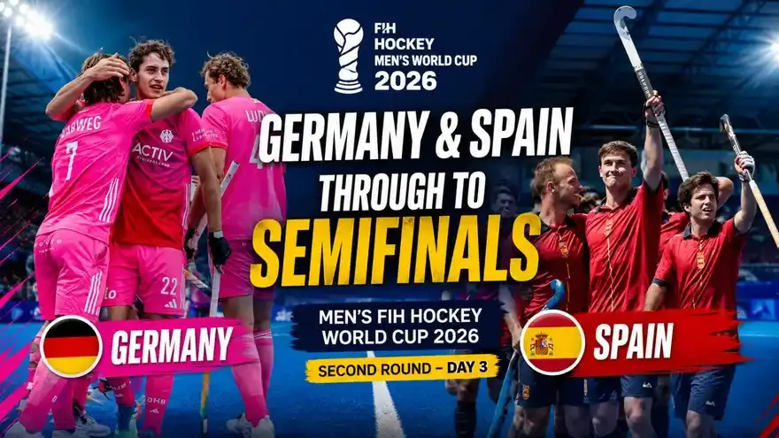 Men’s FIH Hockey World Cup 2026: Second Round (Day 3) - Germany Reach Semifinals; Spain Earn Other Semifinals Spot in Dramatic Finish
