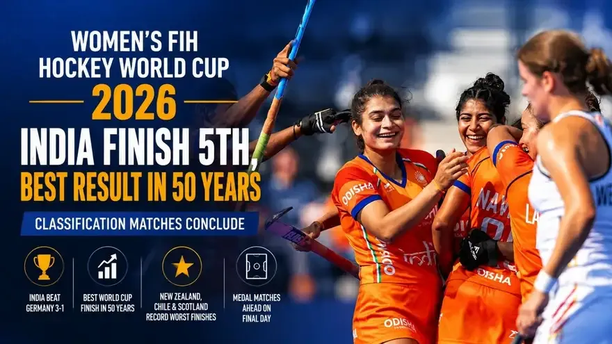 Women’s FIH Hockey World Cup 2026: India Achieve Best Finish in 50 Years as Classification Matches Conclude