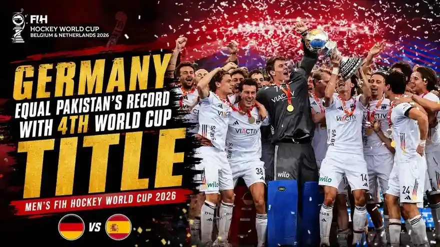 Men’s FIH Hockey World Cup 2026: Germany Equal Pakistan’s Record With 4th World Cup Title