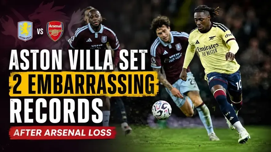 Unai Emery's Aston Villa Set Two Embarrassing Records After Arsenal Loss