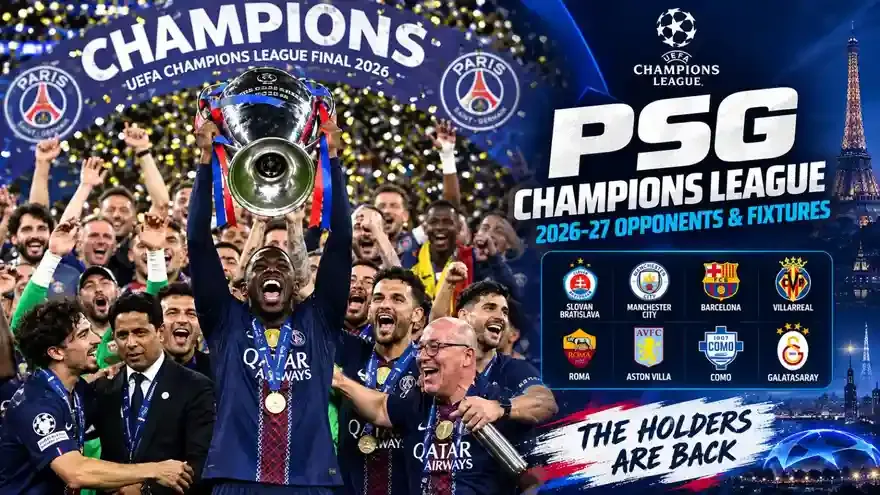 PSG Champions League 2026-27 Opponents & Fixtures
