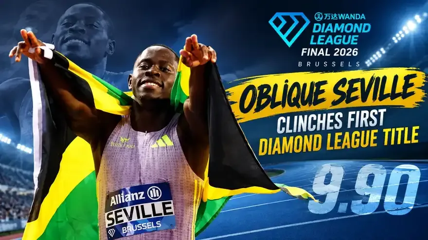 2026 Diamond League Final: Men’s 100m Results & Standings