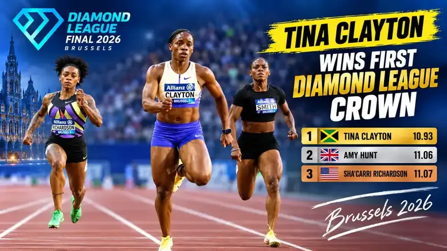2026 Diamond League Final (Brussels): Women's 100m Results and Standings